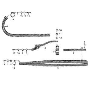 Scarico Zundapp GTS 50 517-40L0