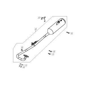 Scarico Kymco Maxxer 90 Black