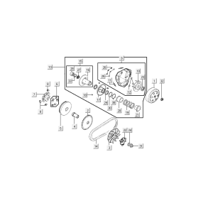 Variatore - cinghia trapezoidale - Frizione Kymco VP50i Euro 4 tecno silver