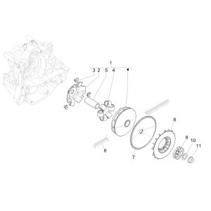 Variatore - Cinghia trapezoidale Vespa Primavera 50 4 tempi IGET 3V Euro 5
