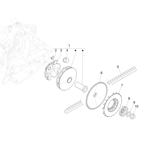 Variatore - Cinghia trapezoidale Vespa Sprint 50 4 tempi IGET 3V Euro 4