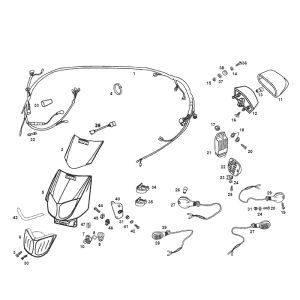 Faro anteriore - Luce posteriore - Indicatori Derbi Derbi Senda SM DRD vecchio modello