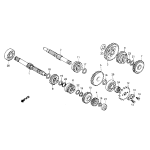 Cambio Honda MB/MT/MTX 50