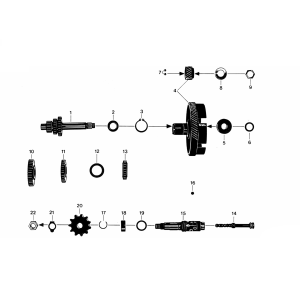 Cambio 3V Foot Zundapp C50 Sport 529-010