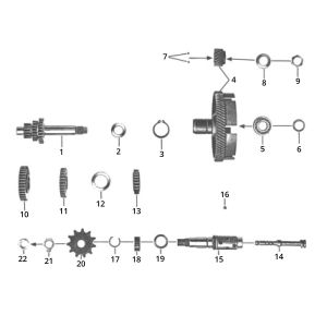 Cambio Zundapp C50 Sport 517-21L0