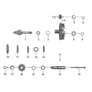 Cambio Zundapp GTS 50 517-39L0