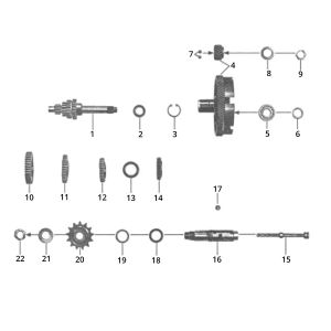 Cambio Zundapp GTS 50 517-40L0