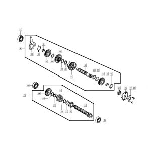 Cambio Kymco K-Pipe 4 tempi nero lucido