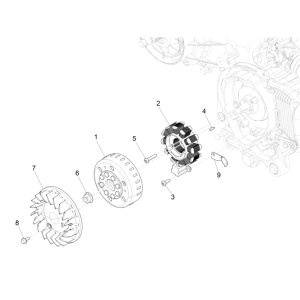Accensione - Statore - Volano Vespa Sprint 50 4 tempi IGET 3V Euro 4