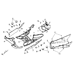 Pedana - Underspoiler Sym Allo (WH871) champagne