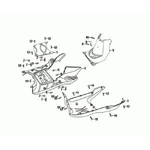 PIASTRA DI BASE/TELAIO Sym Orbit II Euro 4 Mat Grey