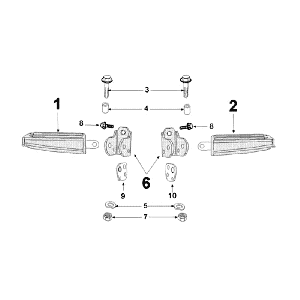 Poggiapiedi Peugeot Kisbee marroni