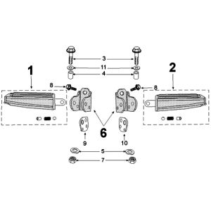 Pedane Peugeot Kisbee Euro 4 2018 → Poggiapiedi-Peugeot-Kisbee-Orange