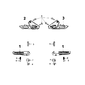 Pedane Peugeot Speedfight 4 50 4 tempi AC rosso/nero