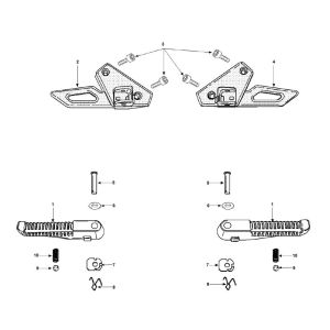 Pedane Peugeot Speedfight 3 50 2 tempi LC 2 tempi