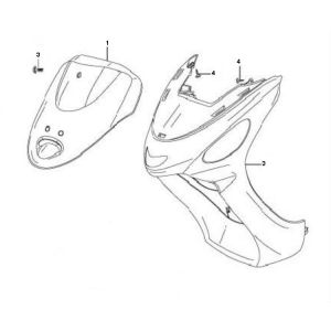 Coperchio anteriore Znen ZN50QT-11 4 tempi