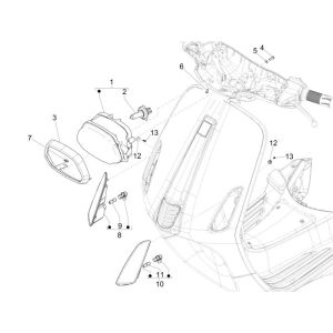 Faro anteriore - Indicatori anteriori Vespa Sprint 50 4 tempi 2V 25km/h