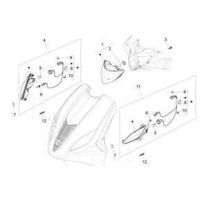 Indicatori anteriori - Faro Piaggio New Fly 4 tempi 2V