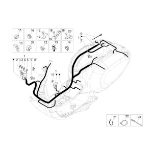 Cablaggio Vespa Sprint 125 3V IE ABS