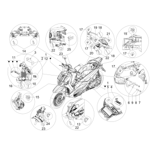 Cablaggio Piaggio Beverly 125 RST 4V Euro 3 2010-2015