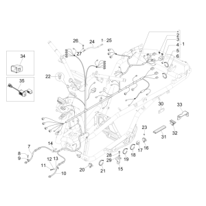 Cablaggio Piaggio MP3 300 LT Sport 2009-2014