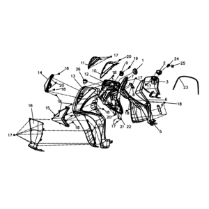 Piastra frontale/placcatura Sym Symphony ST E3 Grey (GY-010U)