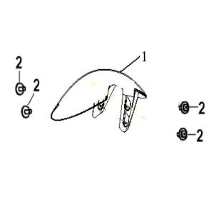 Parafango anteriore Generic Roc 50 2 tempi 2010 silver 25