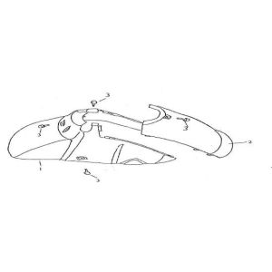 Parafango anteriore Killerbee Custom 125