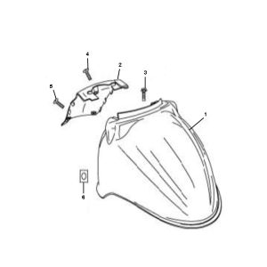 Parafango anteriore Rover Fun 4 tempi