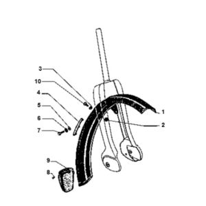 Parafango anteriore Piaggio Ciao