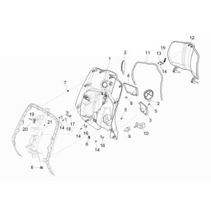 Paragambe Vespa Primavera 50 4 tempi 4V nero 98/A