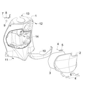 Paragambe Piaggio Fly 50 2 tempi AC