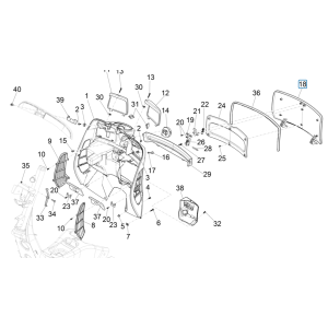 Parabraccia Vespa GTS 125 IE ABS Euro 5 2021