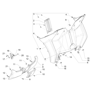 Paragambe Piaggio MP3 500 LT Business 2014-2016