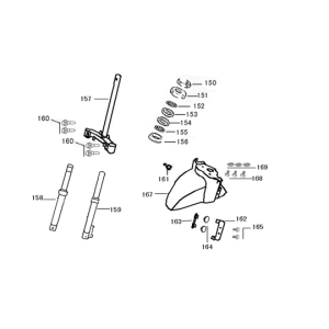 Forcella anteriore - Cuffia - Parafango anteriore Edwards Tomorrow Maple V50-3 opaco antracite