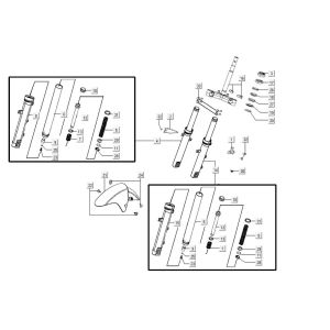 Forcella anteriore - Cuffie Agility CITY 16 125