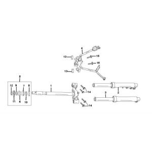 Forcella anteriore - Cuffie Berini Speedy 4 tempi