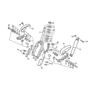 Forcella anteriore - Cuffie China Retro 125