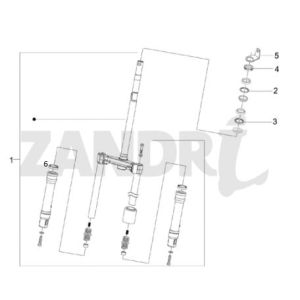 Forcella anteriore - Cuffie Piaggio Zip 2000 4 tempi AC