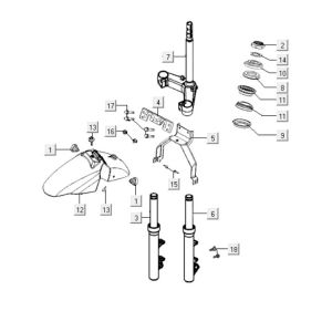 Forcella anteriore - Cuffia Kymco People S 300i