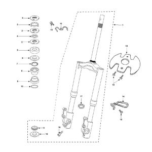Forcella anteriore - Cuffie Peugeot Speedfight 3 50 2 tempi LC 2 tempi