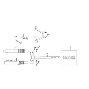 Forcella anteriore - Cuffie Rover Fun a 4 tempi