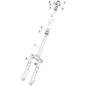 Forcella anteriore - Cuffie Piaggio Liberty 50 4 tempi AC IGET 3V Euro 5