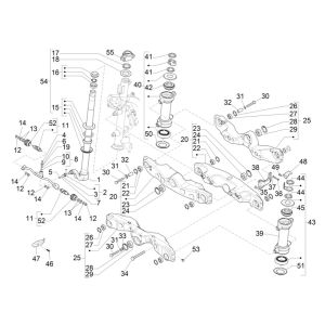 Forcella anteriore - Piaggio MP3 300 HPE/300 HPE Sport ABS Euro 5 2020-2022