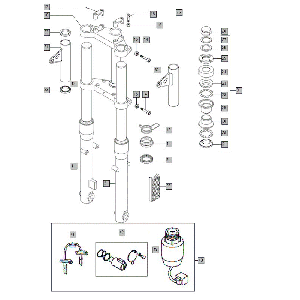 Voorvork Tomos FLEXER EX (L0-L2)