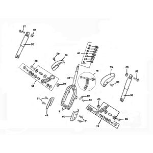 Forcella anteriore - Cuffie Viraggio Sensa 4 tempi