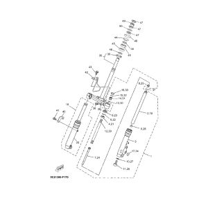 Forcella anteriore - Cuffie Yamaha Neo 4 tempi 2008 → Ricambi/Prodotto/Forcella anteriore-ZNEN-Aurora-4-Stroke