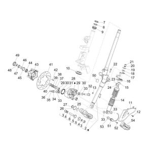 Forcella anteriore - Cuffie Vespa Sprint 50 4 tempi 2V 25km/h