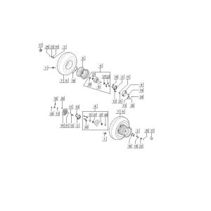 Ruota anteriore Kymco MXU 150
