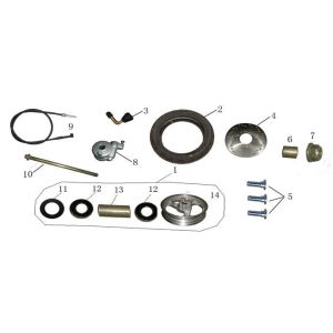 Ruota anteriore AGM LX, bianca